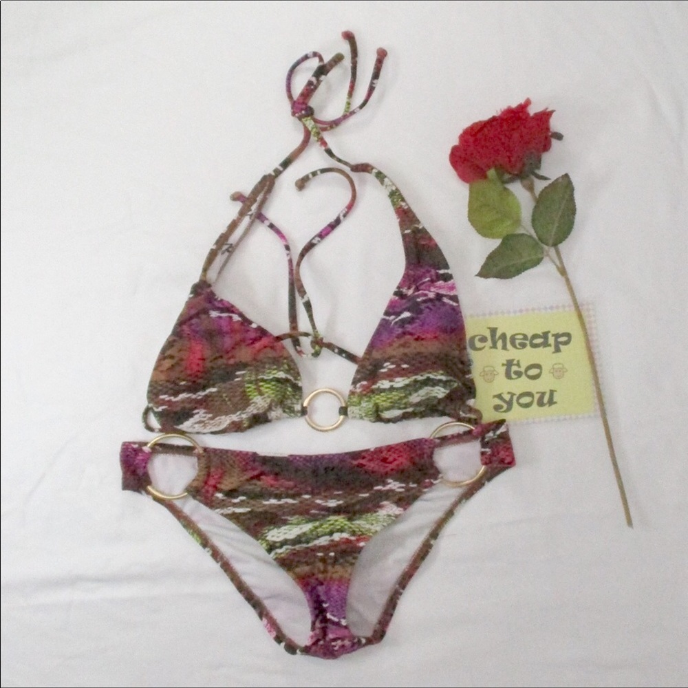 SPLIT 2 PC MATCHING SWIMSUIT SIZE SMALL